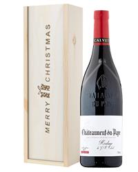 Chateauneuf Du Pape Red Wine Single Bottle Christmas Gift